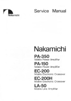 Nakamichi PA-350-Service-Manual